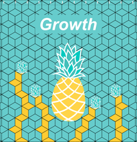 Thumbnail for Personalized Pineapple Shower Curtain - Steps to Growth - Decorate View