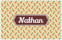 Thumbnail for Personalized Pineapple Placemat IV - Decorative Rectangle Nameplate -  View
