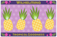 Thumbnail for Personalized Pineapple Placemat VI - Tropical Goodness - Polka Dots -  View