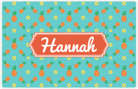 Thumbnail for Personalized Pineapple Placemat II - Pineapple Slice - Decorative Rectangle Nameplate -  View