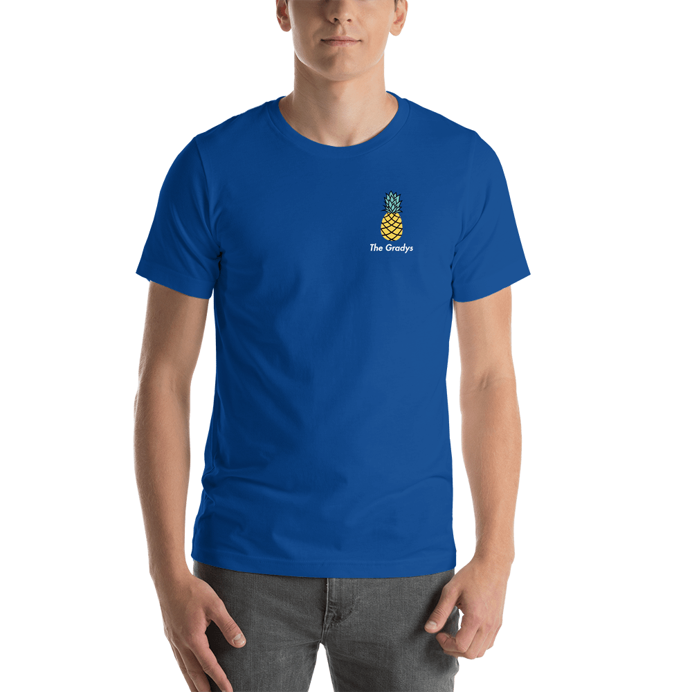 Personalized Pineapple T-Shirt - Blue - Shirt View