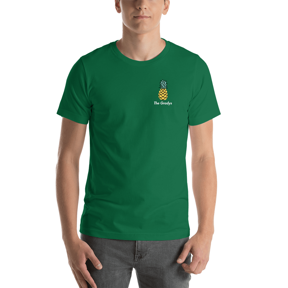 Personalized Pineapple T-Shirt - Green - Shirt View