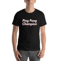 Thumbnail for Ping Pong Champion T-Shirt - Black - Shirt View