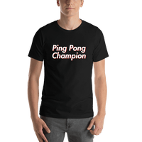 Thumbnail for Ping Pong Champion T-Shirt - Black - Shirt View