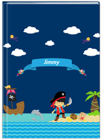 Thumbnail for Personalized Pirate Journal IV - Boy Pirate with Sword - Asian Boy - Front View