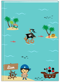 Thumbnail for Personalized Pirate Journal X - Asian Boy Pirate - Front View