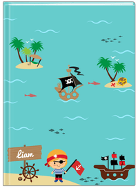 Thumbnail for Personalized Pirate Journal X - Blond Boy Pirate - Front View