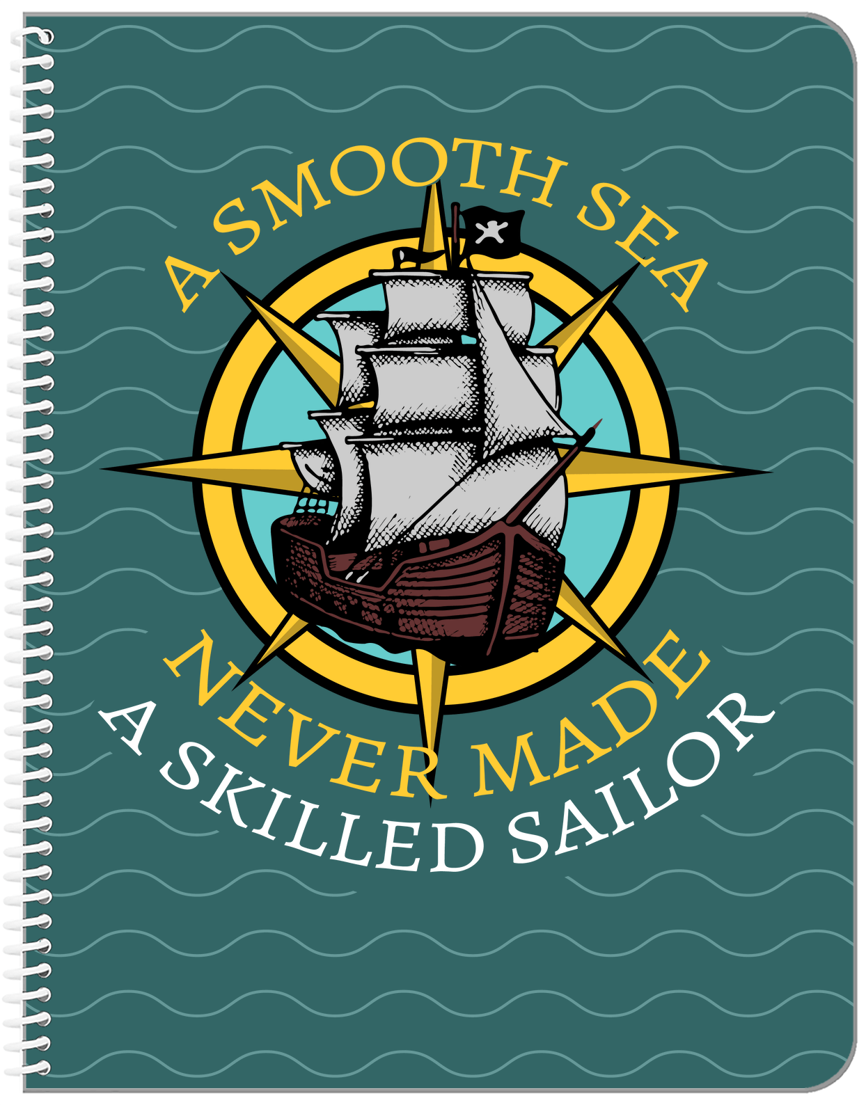 Pirates Notebook - A Smooth Sea - Front View