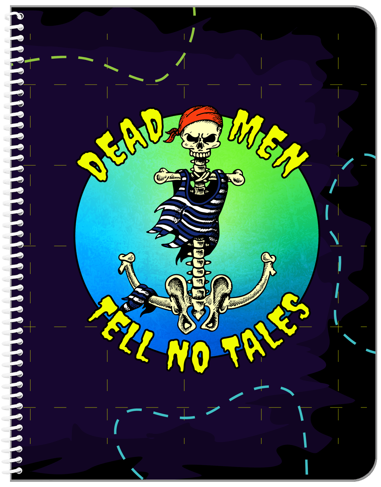 Pirates Notebook - Dead Men Tell No Tales - Front View