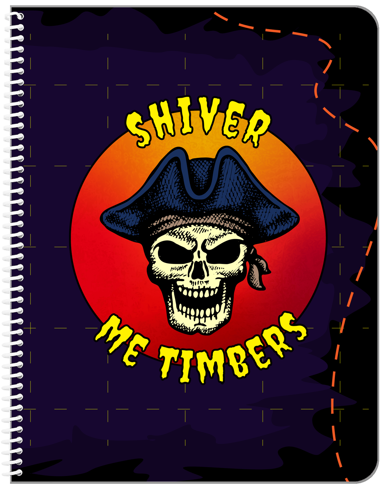 Pirates Notebook - Shiver Me Timbers - Front View