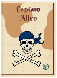 Thumbnail for Personalized Pirates Journal - Crossbones & Bandana - Front View