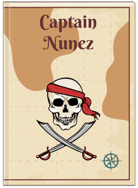 Thumbnail for Personalized Pirates Journal - Swords & Half Bandana - Front View
