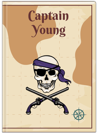 Thumbnail for Personalized Pirates Journal - Arms, Half Bandana, & Eyepatch - Front View