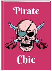 Thumbnail for Personalized Pirates Journal - Pirate Chic - Front View