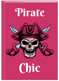 Thumbnail for Personalized Pirates Journal - Pirate Chic - Front View