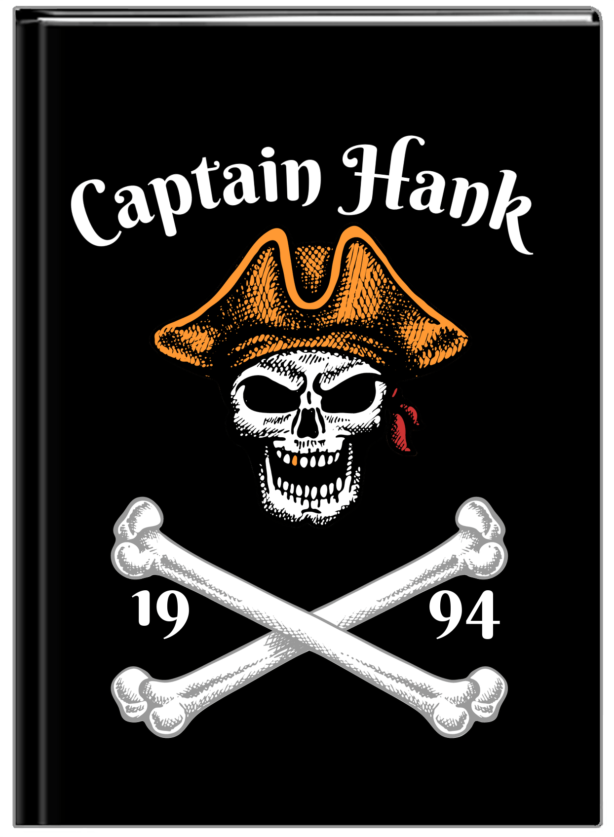 Personalized Pirates Journal - Captain - Front View