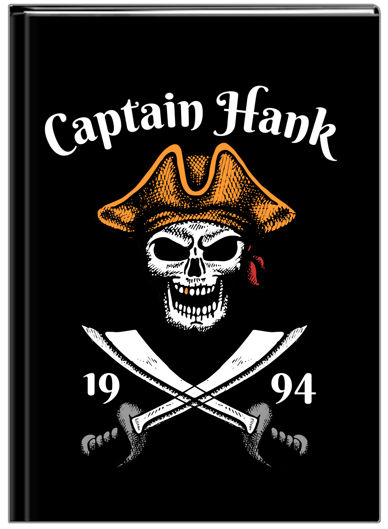 Personalized Pirates Journal - Captain - Front View
