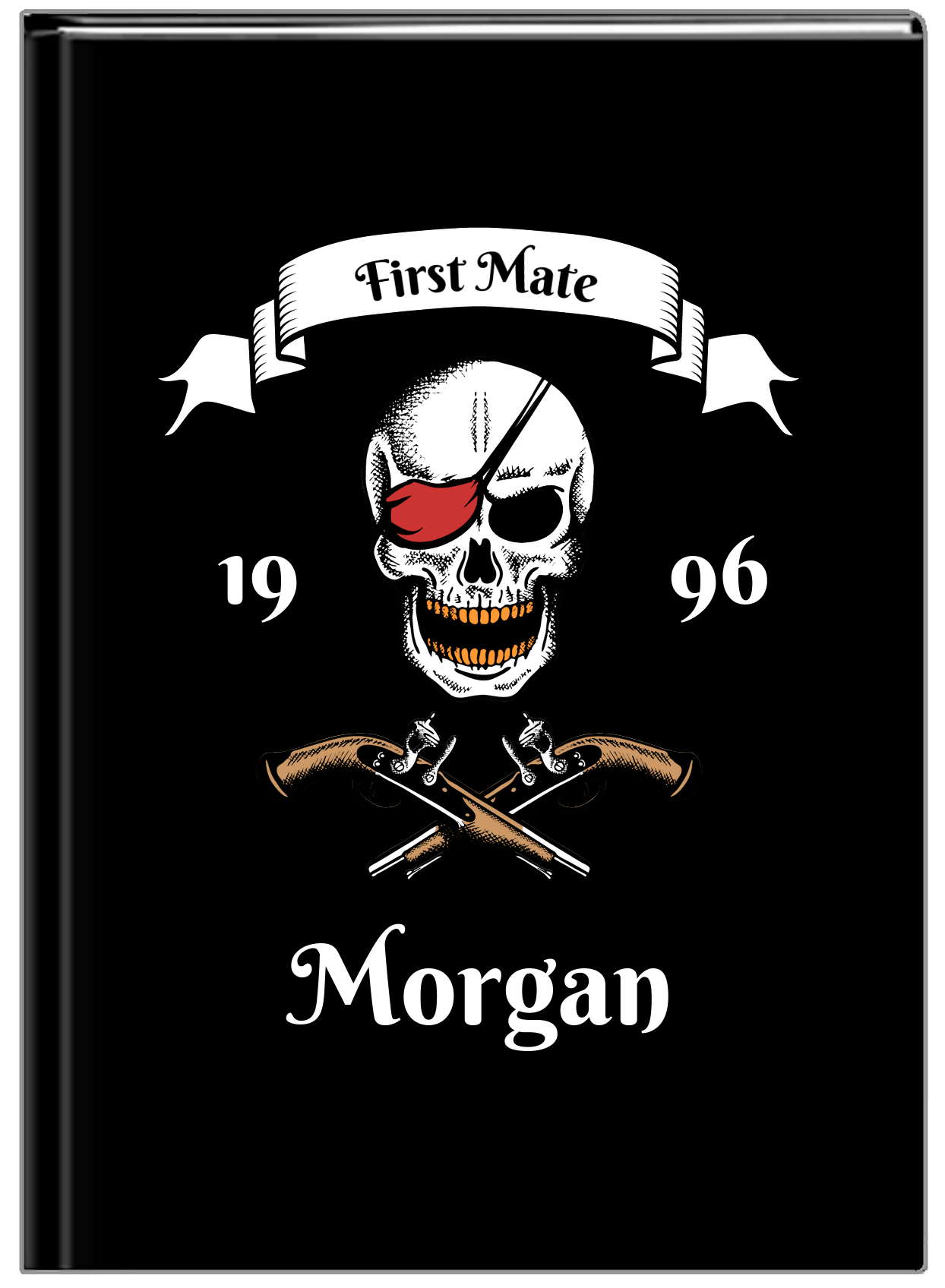 Personalized Pirates Journal - First Mate - Front View