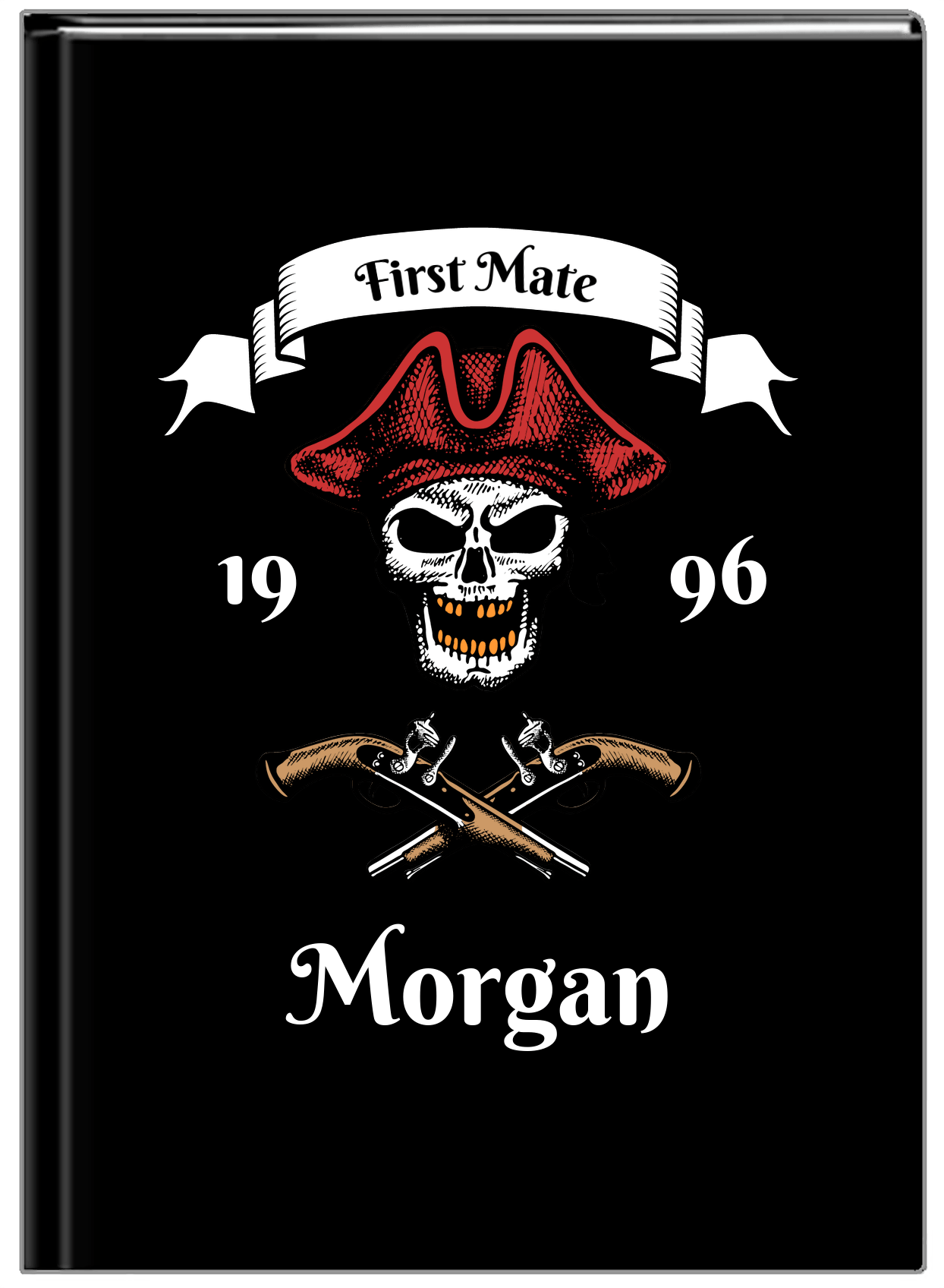 Personalized Pirates Journal - First Mate - Front View