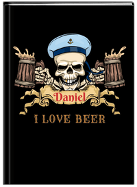 Thumbnail for Personalized Pirates Journal - I Love Beer - Front View