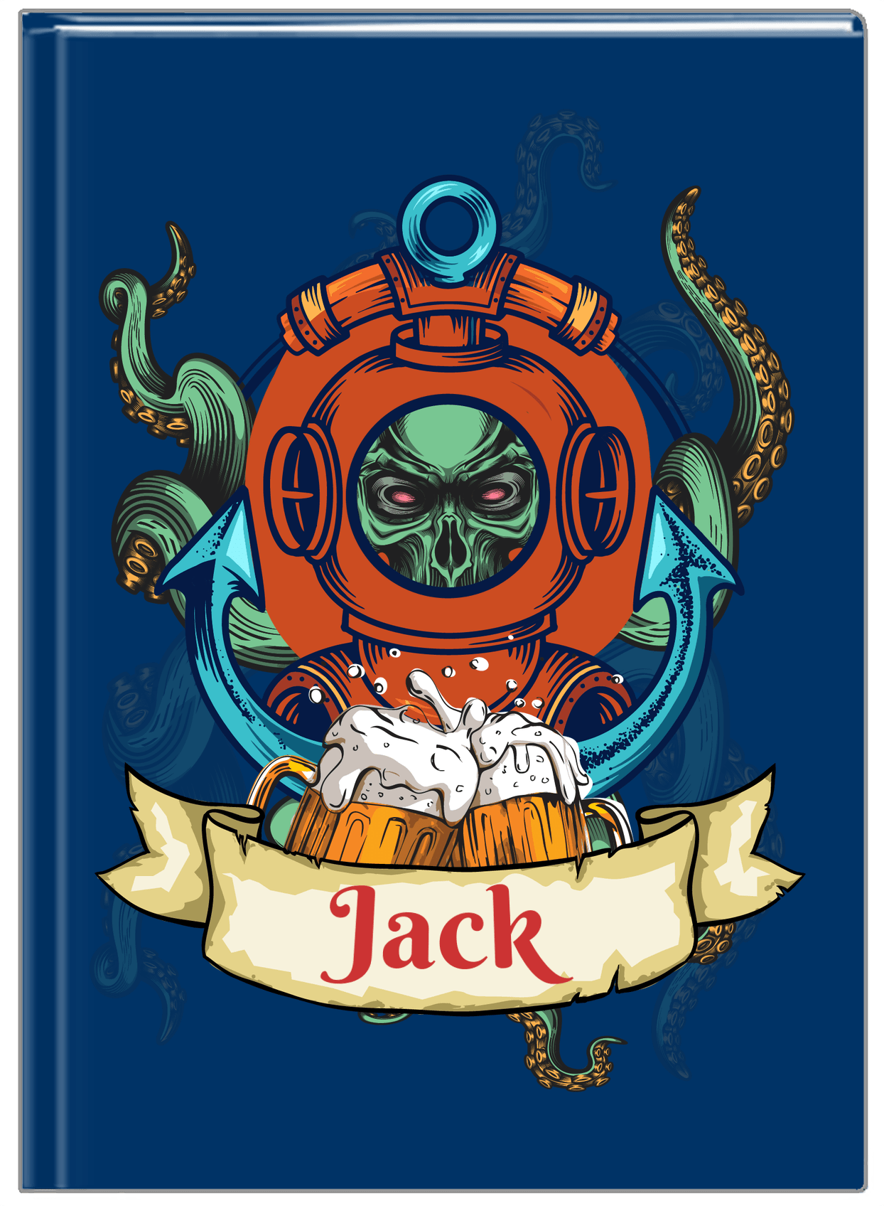 Personalized Pirates Journal - Diver - Front View