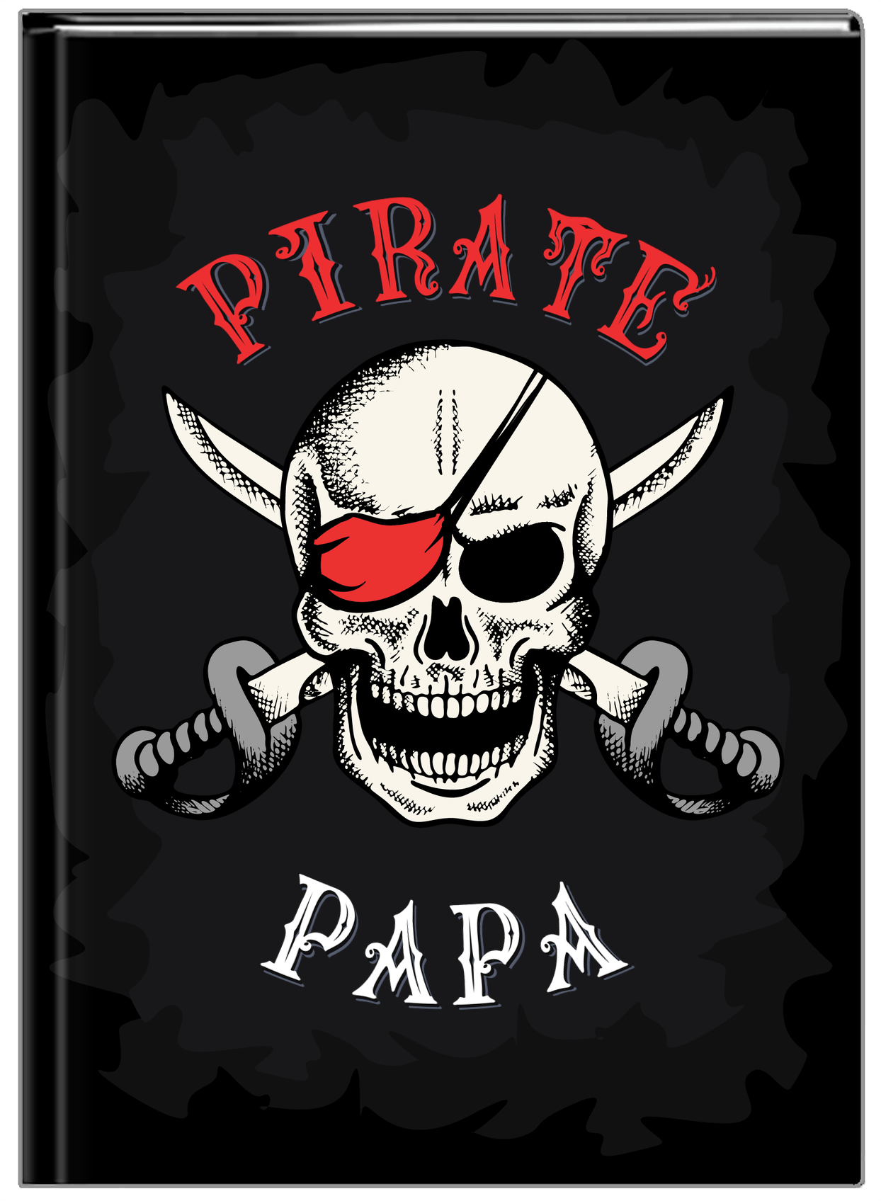 Personalized Pirates Journal - Pirate Papa - Front View