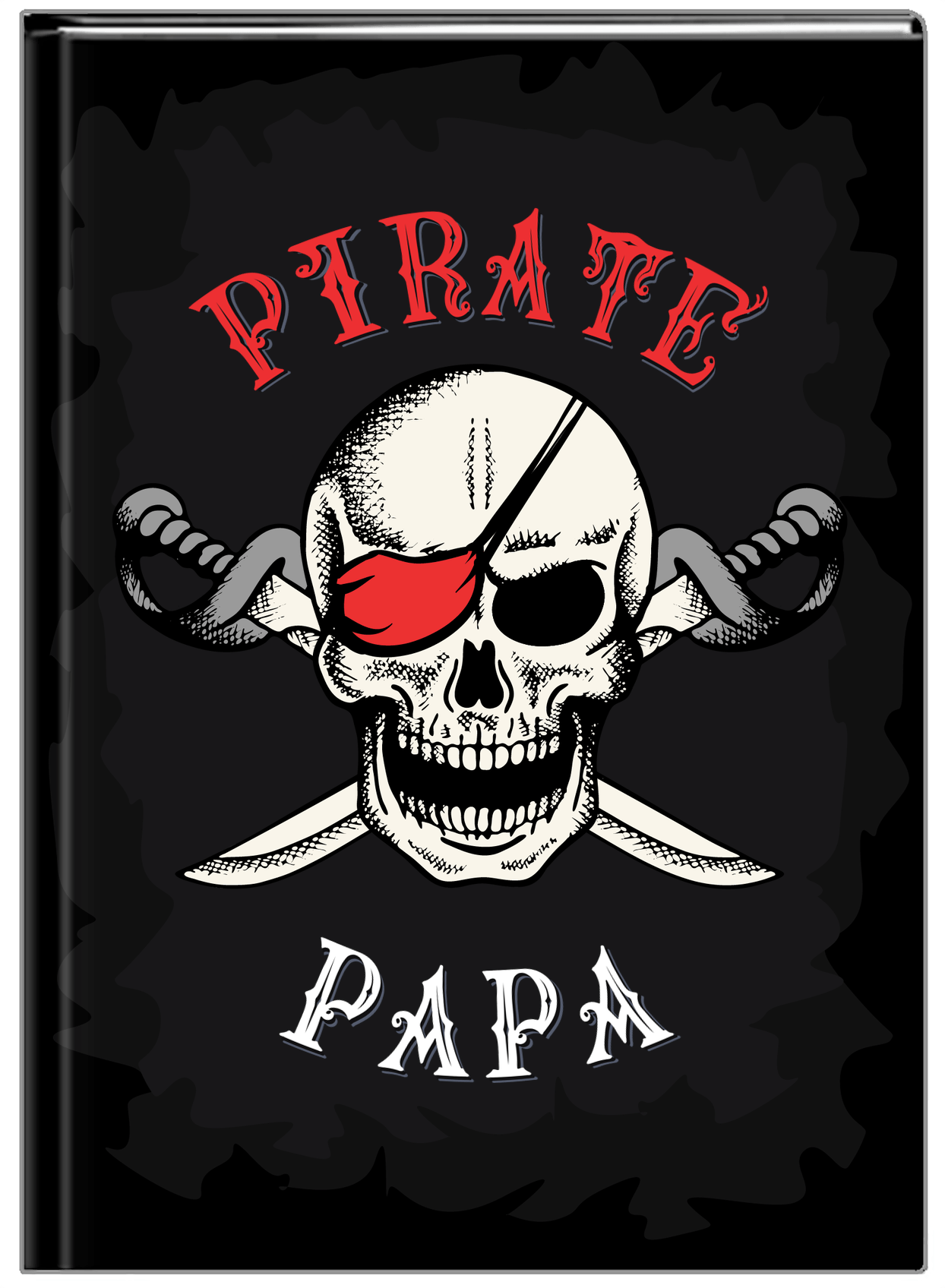 Personalized Pirates Journal - Pirate Papa - Front View