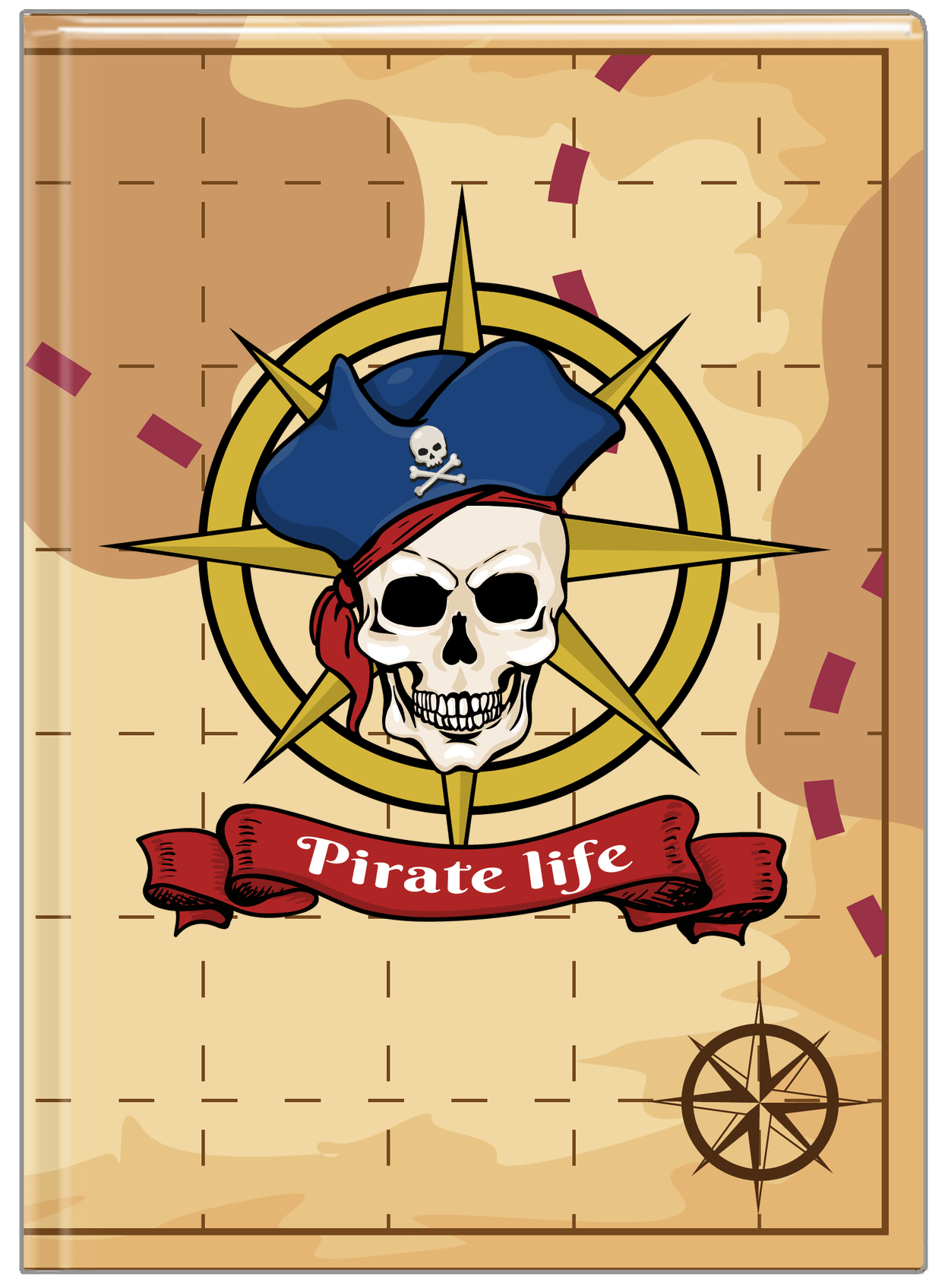 Pirates Journal - Treasure Map - Front View