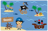 Thumbnail for Personalized Pirate Placemat - Boy Pirate III - Asian Boy -  View