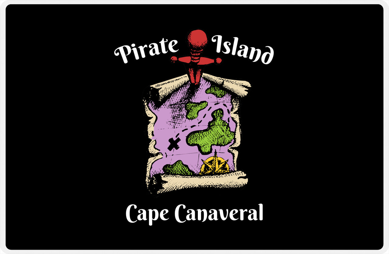 Personalized Pirates Placemat - Pirate Island -  View