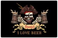 Thumbnail for Personalized Pirates Placemat - I Love Beer -  View
