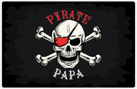 Thumbnail for Personalized Pirates Placemat - Black Background -  View