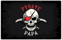 Thumbnail for Personalized Pirates Placemat - Black Background -  View