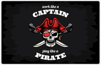 Thumbnail for Pirates Placemat - Black Background - Work Like a Captain -  View