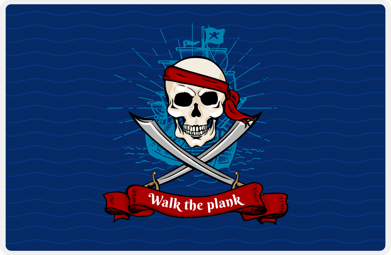 Pirates Placemat - Walk The Plank -  View