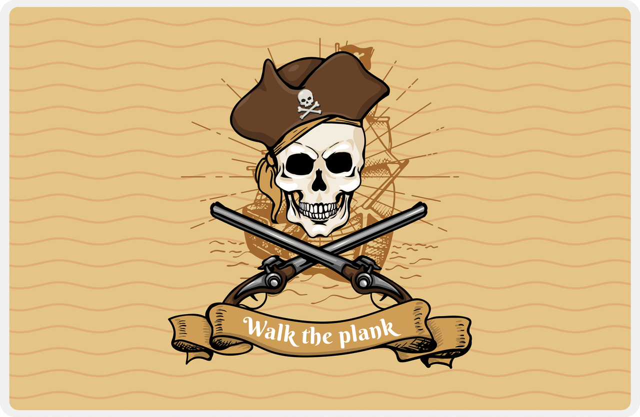 Pirates Placemat - Walk The Plank -  View