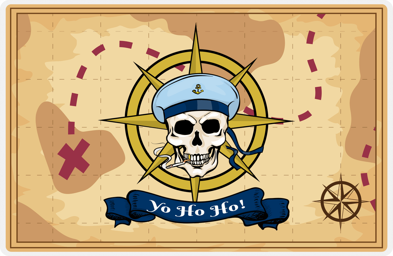 Pirates Placemat - Treasure Map - Yo Ho Ho -  View