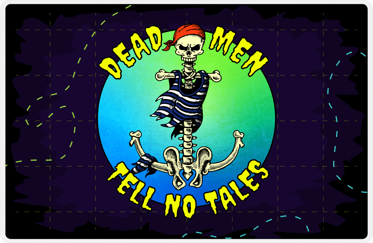 Pirates Placemat - Dead Men Tell No Tales -  View