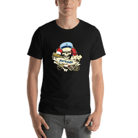 Thumbnail for Personalized Pirates T-Shirt - Black - Gold Tooth - Shirt View