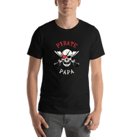 Thumbnail for Personalized Pirates T-Shirt - Black - Cutlass - Shirt View