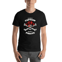 Thumbnail for Pirates T-Shirt - Black - Work Like a Captain - Crossbones - Shirt View