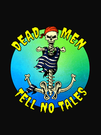 Thumbnail for Pirates T-Shirt - Black - Dead Men Tell No Tales - Decorate View