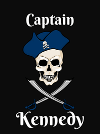 Thumbnail for Personalized Pirate T-Shirt - Black - Swords & Hat - Decorate View