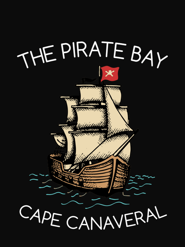 Personalized Pirate T-Shirt - Black - Pirate Ship - Decorate View