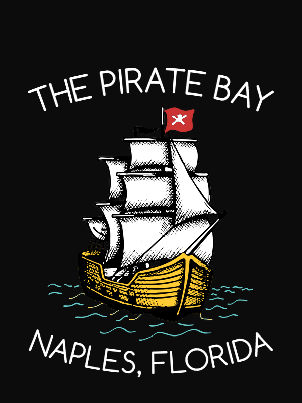 Personalized Pirate T-Shirt - Black - Pirate Ship - Decorate View