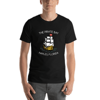 Thumbnail for Personalized Pirate T-Shirt - Black - Pirate Ship - Shirt View