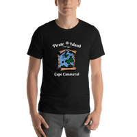 Thumbnail for Personalized Pirate T-Shirt - Black - Island Map - Shirt View