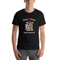 Thumbnail for Personalized Pirate T-Shirt - Black - Island Map - Shirt View