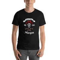 Thumbnail for Personalized Pirate T-Shirt - Black - First Mate - Shirt View