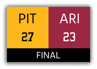 Thumbnail for Pittsburgh vs Arizona Canvas Wrap & Photo Print - 2008 2009 Football Championship - Front View